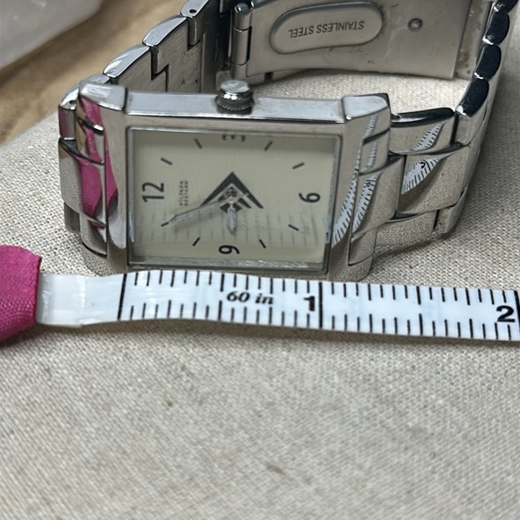 Silpada Designs Rectangle Tank Silver Watch with Extra Links - Picture 11 of 11